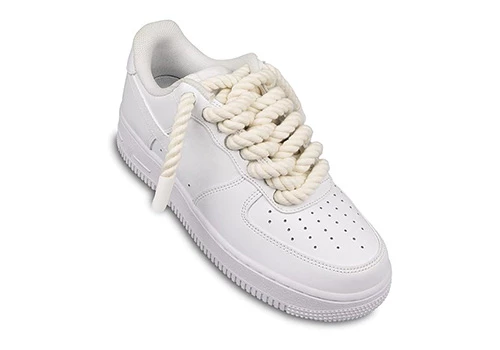Nike Air Force 1 White Rope Lace White