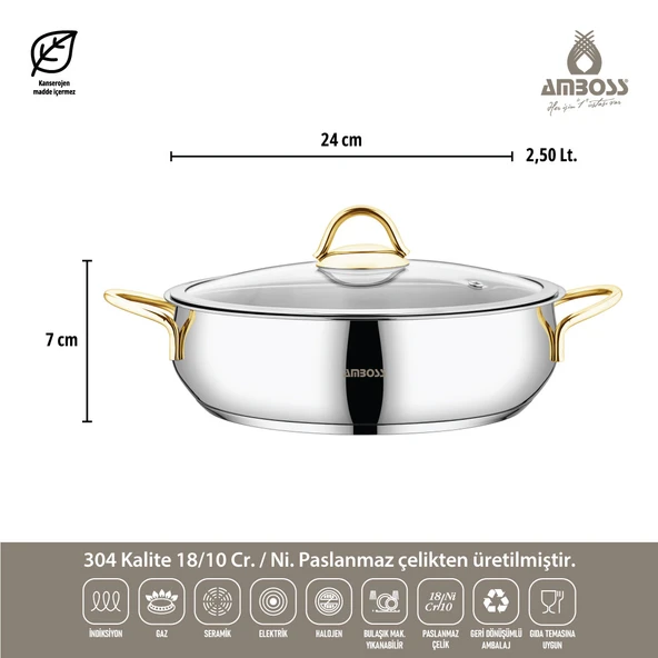 14 Parça Hot Prime İndüksiyon Uyumlu Paslanmaz Çelik Tencere Seti & Çelik Saklama Kabı - Resim 5