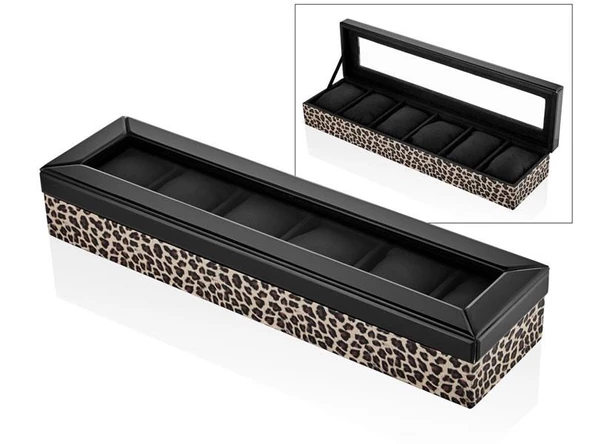 LAMEDORE LEOPARD WATCH HOLDER 51*13*7 CM ürün görseli