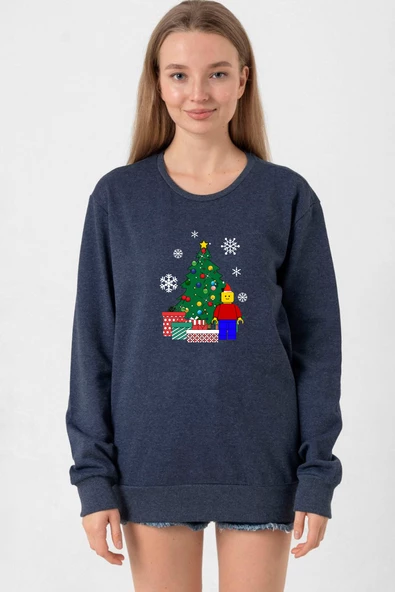 Lego Man Christmas İndigo Kadın 2ip Sweatshirt