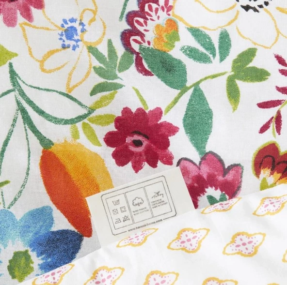 Karaca Home Parlin Fuşya %100 Pamuk Çift Kişilik Nevresim Takımı - 4