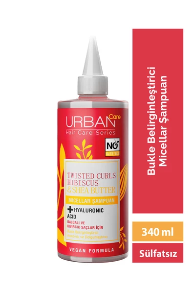 Hibiscus&shea Butter Kıvırcık Ve Dalgalı Saçlara Özel Miselar Şampuan-sülfatsız-340 ml