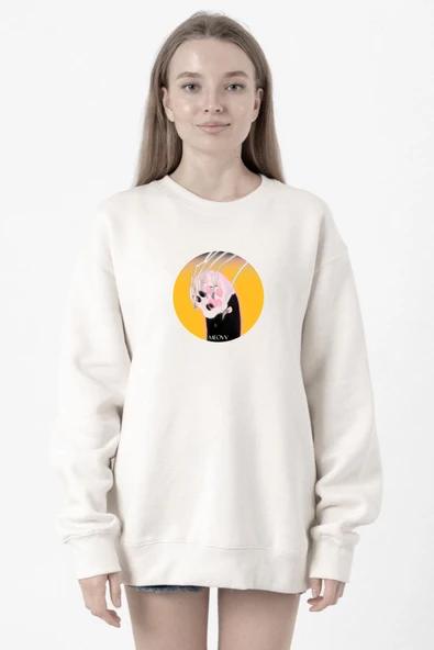 Meovv Meow Beyaz Kadın 2ip Sweatshirt ürün görseli