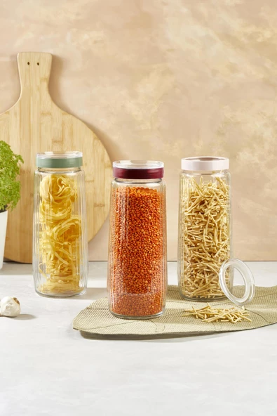 Selka Home - 1500 ML Rigel 3'lü Kavanoz - 7