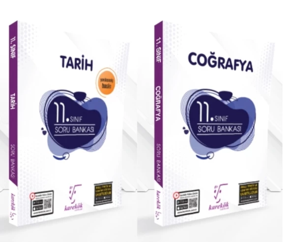 KARE KÖK YAYINLARI 11.SINIF-TARİH-COĞRAFYA SORU BANKASI