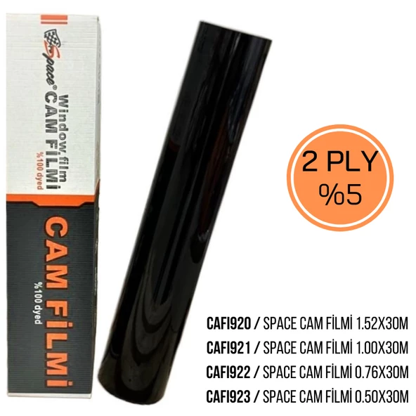 1.52cm x 28mt Karbon rulo siyah  3D Hava Kanallı / CAFI560 - 2