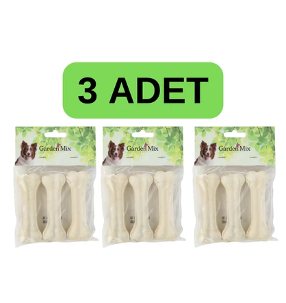 GARDENMİX SÜTLÜ DERİ KEMİK KÖPEK ÖDÜL MAMASI  3' LÜ PAKET (3 ADET)