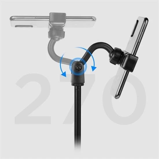 360 Derece Döndürülebilir Masaüstü Teleskopik Telefon Standı Çok Fonksiyonlu Telefon Tutucu - 5