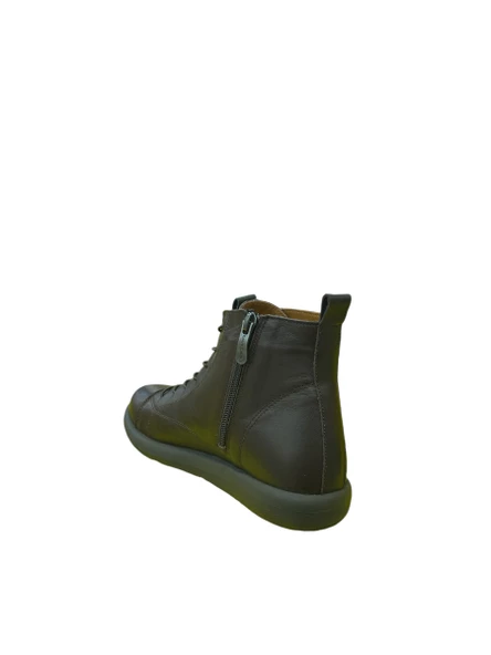 Mammamia D24-KB-1235 Kadın Casual Deri Bot (Kış 24) - 4