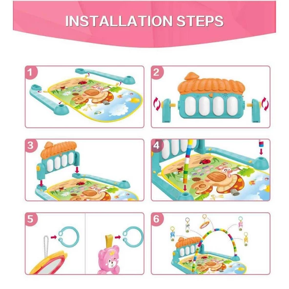 Piyanolu Mantar Oyun Halısı HE0639 - 3