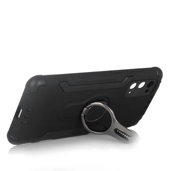 Galaxy S20 Kılıf Stand Olma Özellikli Araç Tutuculu Ko ko Kılıf - Resim 9