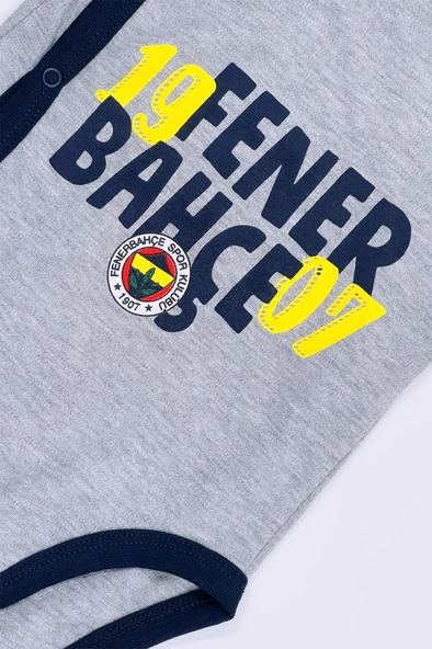 Fenerbahçe Orijinal Lisanslı 1907 Fenerbahçe Bebek Body Zıbın - 5