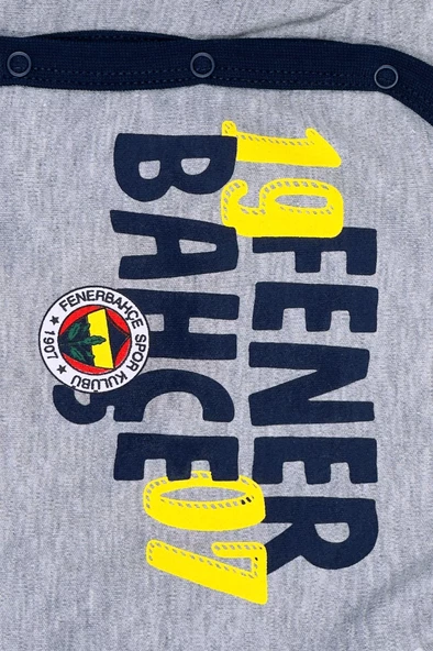 Fenerbahçe Orijinal Lisanslı 1907 Fenerbahçe Bebek Body Zıbın - 6
