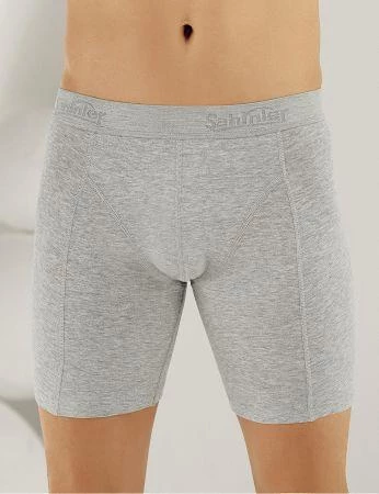 6 Adet Şahinler Erkek Likralı Uzun Short Boxer  E114 - 3