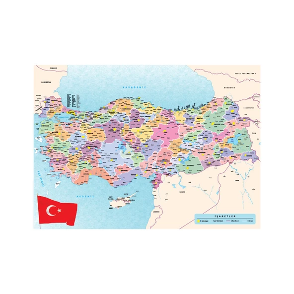 100 Parça - TÜRKİYE HARİTASI - 2