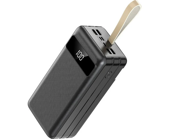 Sr-P8 60.000 Mah LED Göstergeli Fenerli 4 Portlu Powerbank
