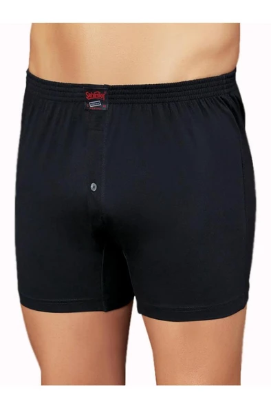 6 Adet Şahinler Erkek Penye Short Boxer Düz Renk ve Desenli E010 - Resim 4