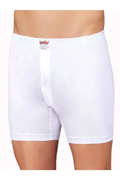 6 Adet Şahinler Erkek Penye Short Boxer Düz Renk ve Desenli E010 - Resim 2