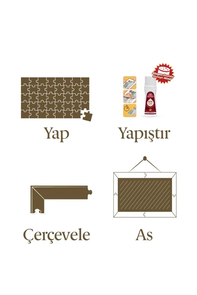 Kapadokya'nın Son Işıkları 1000 Parça Çerçeveli Puzzle - 3