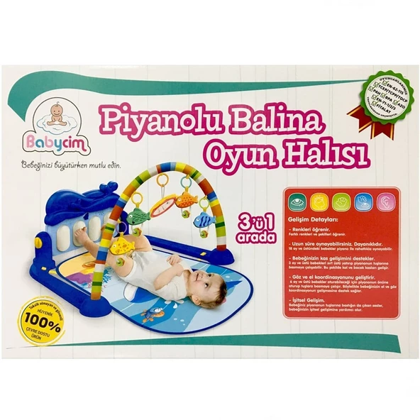Piyanolu Balina Oyun Halısı HE0631 - 3