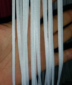 DÜZ İP BEYAZ RENK EN 100 CM BOY 280 CM HAZIR DÜĞMELERİ DİKİLMİŞ İP PERDE - Resim 8