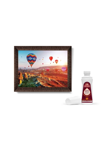Kapadokya'nın Son Işıkları 1000 Parça Çerçeveli Puzzle - 2