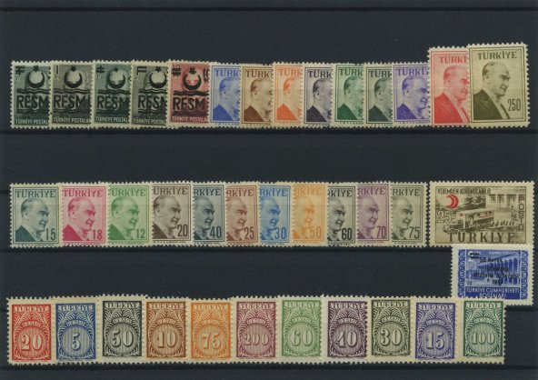Türkiye Cumhuriyeti Pul Koleksiyonu - 1957 Yıl Seti - 3
