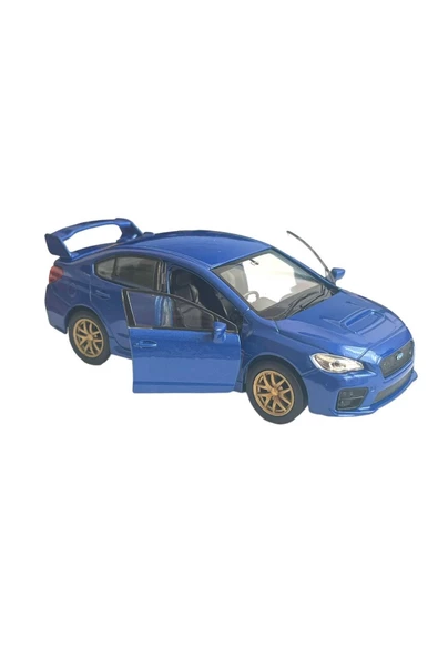 Subaru Impreza Wrx Mavi 1:36 Kapılar Açılır Çek Bırak 12cm