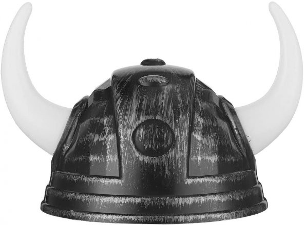 Parti Kostüm Viking Başlığı Asteriks Başlığı Gümüş Renk - 1