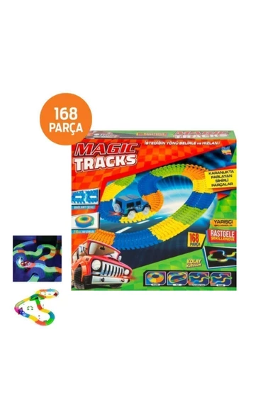 Magic Tracks Hareketli Raylar Oyuncak 168 Parça