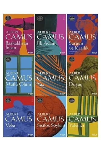 Albert Camus 9 Kitap set / Yabancı - Sisifos Söyleni - Veba - Düşüş - Mutlu Ölüm - Sürgün ve Krallık - Tersi ve Yüzü - Başkaldıran İnsan - İlk Adam