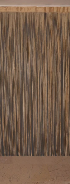 DÜZ İP GOLD RENK EN 100 CM BOY 280 CM HAZIR DÜĞMELERİ DİKİLMİŞ İP PERDE
