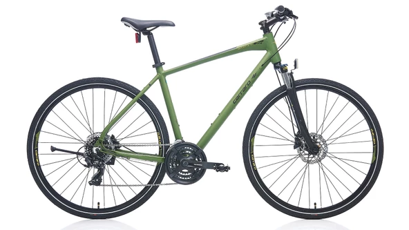 Carraro Sportive 223 HD Fren 21 Vites 28 Jant Şehir Bisikleti Mat Haki Yeşil Siyah 46 Kadro