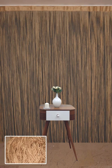 DÜZ İP GOLD RENK EN 100 CM BOY 280 CM HAZIR DÜĞMELERİ DİKİLMİŞ İP PERDE - Resim 3