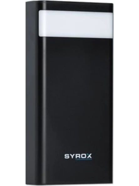 Syrox 30.000 Mah LED Işıklı Powerbank Yedek Batarya Hızlı Şarj