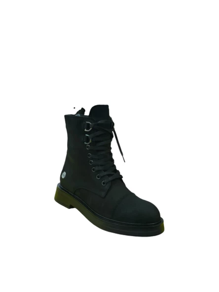 Mammamia 24KB-1565-LX Kadın Casual Deri Nubuk Bot (Kış 24) - 8