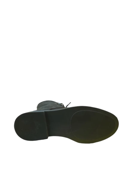 Mammamia 24KB-1565-LX Kadın Casual Deri Nubuk Bot (Kış 24) - 5