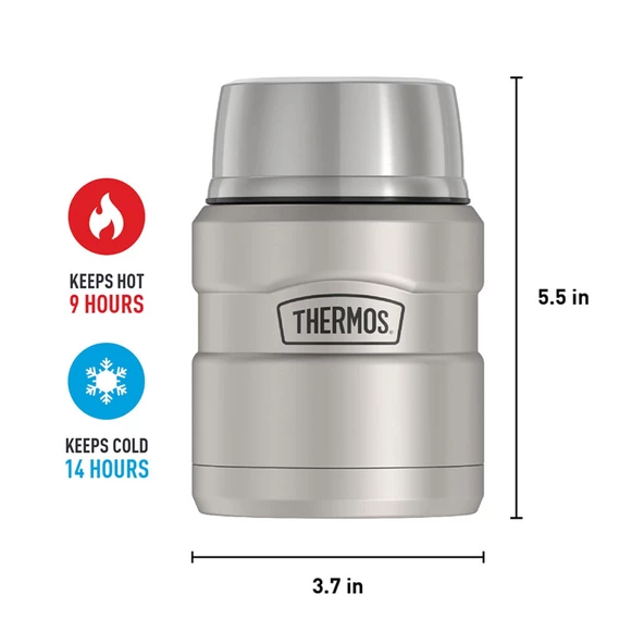 Thermos SK3000 Stainless King Yemek Termosu 0,47L - Matte Stainless Steel - 2