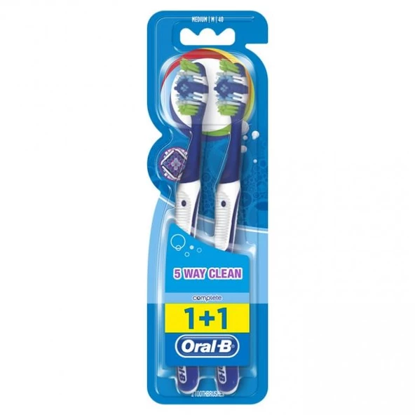 Oral-B Complete 5 yönlü Temizlik Diş Fırçası 40 Orta 1+1 - 7