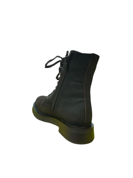 Mammamia 24KB-1565-LX Kadın Casual Deri Nubuk Bot (Kış 24) - 4