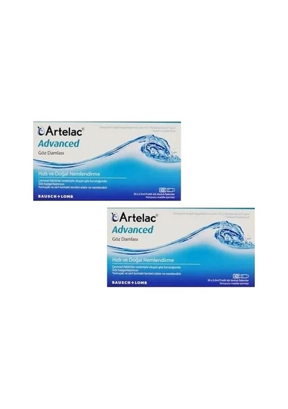 Bausch & Lomb Artelac Advanced Göz Damlası 0.5 ml x 30'lu Flakon 2 Adet