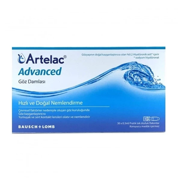 Bausch & Lomb Artelac Advanced Göz Damlası 0.5 ml x 30'lu Flakon