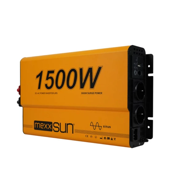 Mexxsun Tam Sinüs UPS (Remote Ekran) 12V 1500W - 3