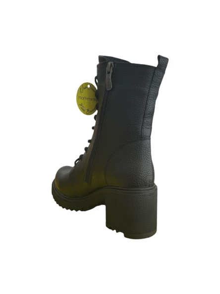 Mammamia D24KB-1960-LX Kadın Casual Deri Bot (Kış 24) - 4