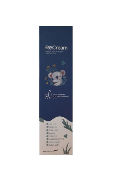 Recream Bebek Pişik Kremi 100 Gr (SKT:09/2027)