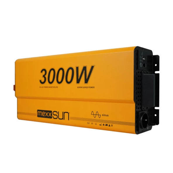 Mexxsun Tam Sinüs UPS (Remote Ekran) 12V 3000W - 3