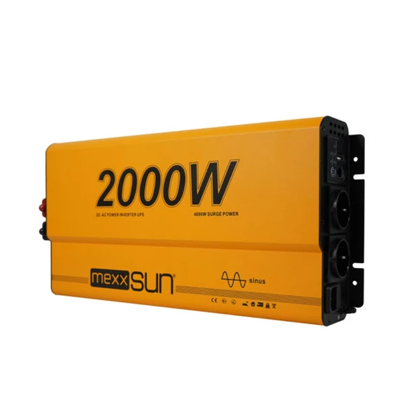 Mexxsun Tam Sinüs UPS (Remote Ekran) 12V 2000W - 3