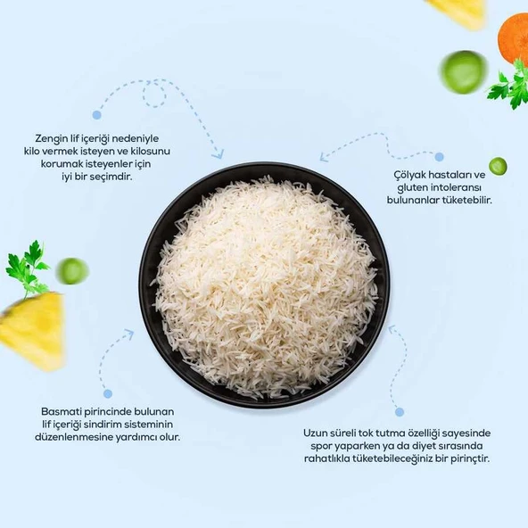 Mahmood Rice Basmati Pirinç  900 Gr x 5 adet - 3