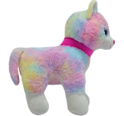 Halley Oyuncak Tokalı Renkli Kedi Peluş 30 cm 3404 - Resim 2