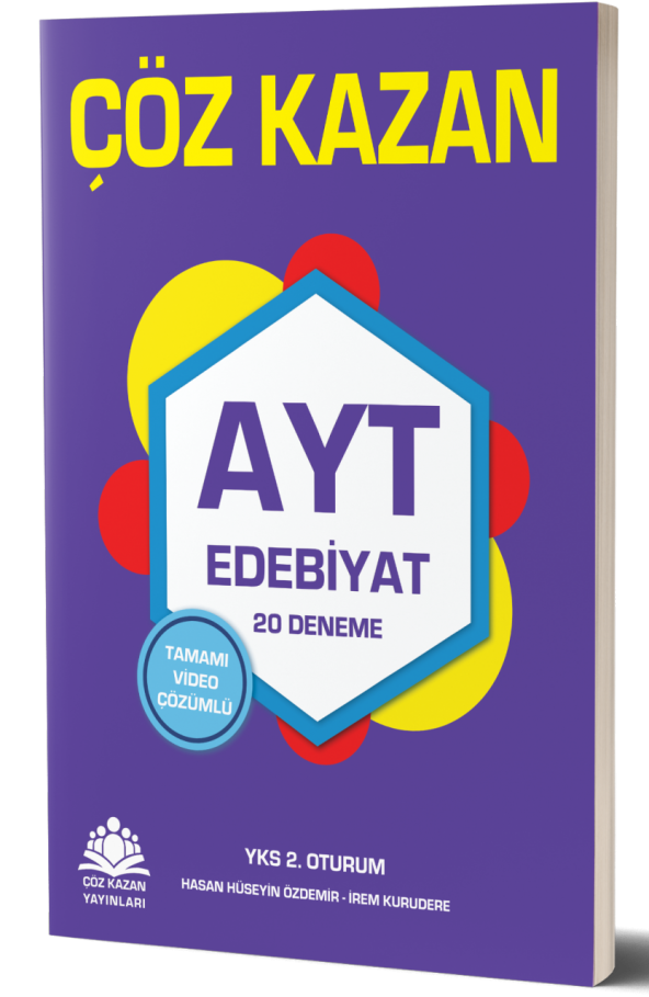 AYT Edebiyat Tamamı Video Çözümlü 20 Deneme Çöz Kazan Yayınları